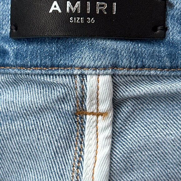 Amiri Indigo Stack Jeans - Picture 3 of 5